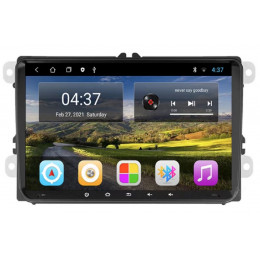 AMX Skoda-WV VER2 9" сенсорные кнопки снизу (3-32Gb) 8-Ядер/IPS/Android 10/CarPlay/DSP/4G/GPS TS18