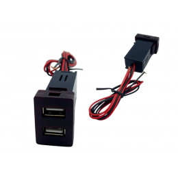 АЗУ USB TS-02 (2 USB) 22*32мм