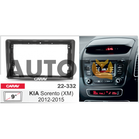 Carav 22-332: 9" KIA Sorento (XM) 2012-2015