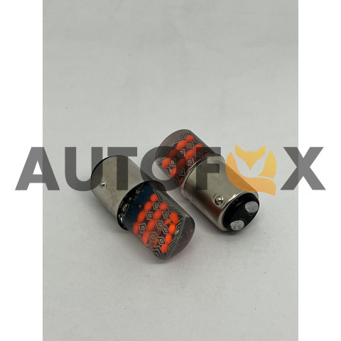 Светодиод 1157 COB 24 SMD 16*36 w 12v Стробоскоп КРАСНЫЙ 2 контакта (SD-502R)