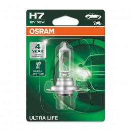 Osram Ultra Life H7 (PX26d) 55w 12V 64210ULT-HCB Лампа галоген (DUOBOX-2шт)